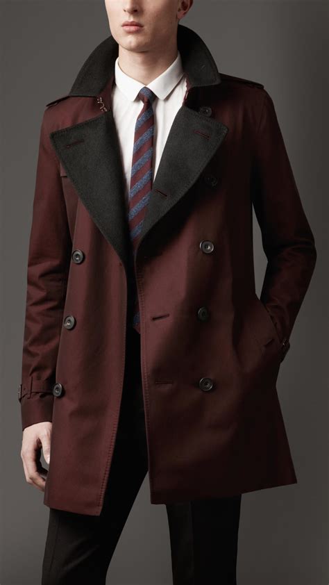 burberry red trench coat men
